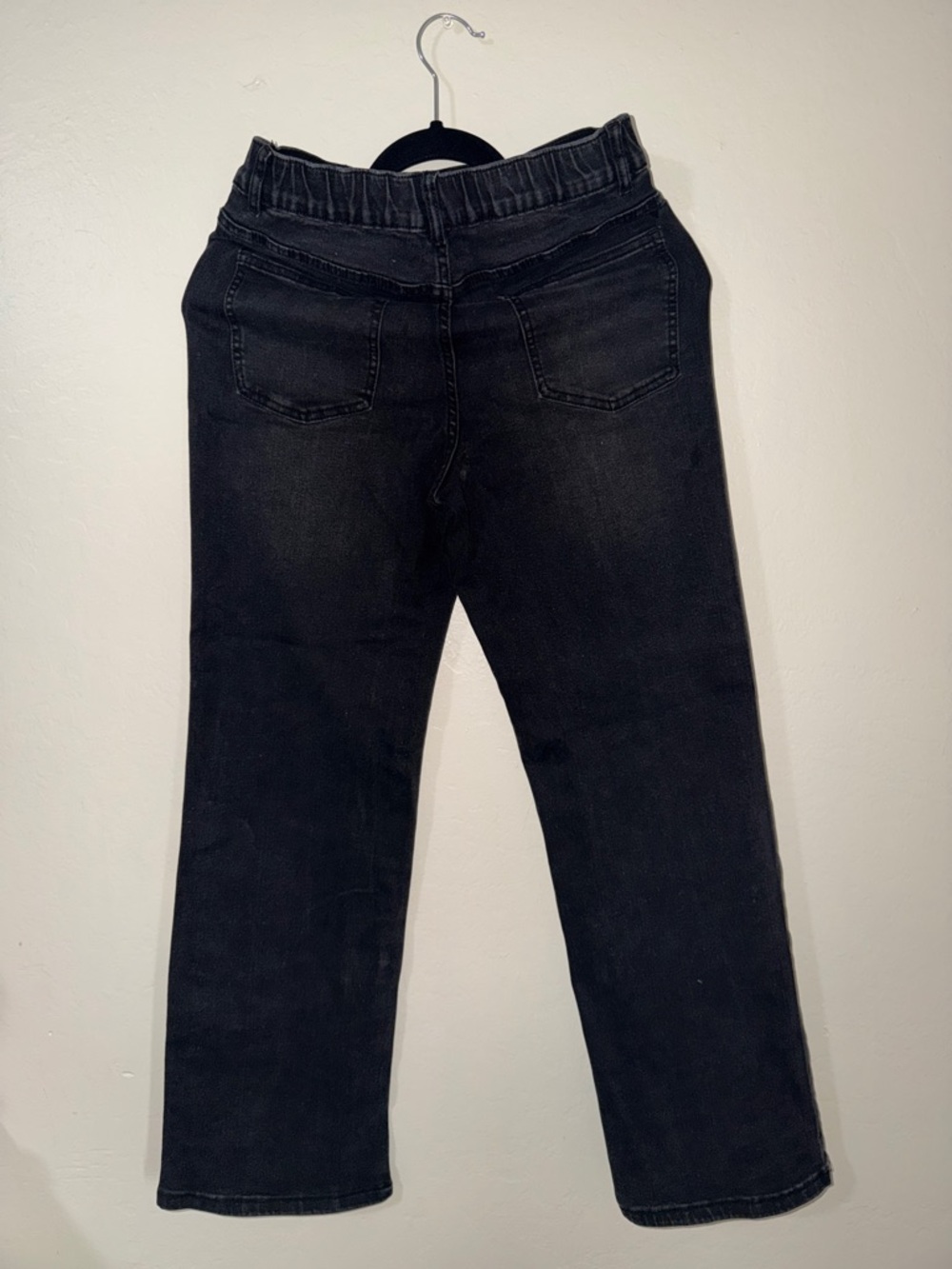 High-Rise Black Stud Detail Women's Jeans - Picture 4 of 7